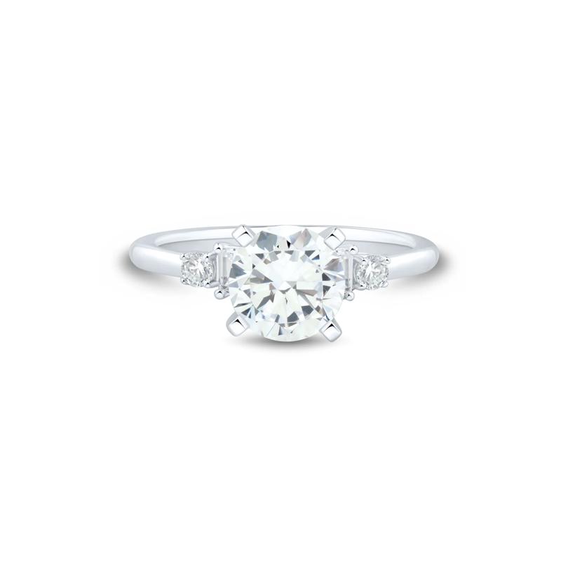 Lab Grown Diamond Semi-Mount Engagement Ring in Platinum &#40;1/3 ct. tw.&#41; – Image 1 of 6