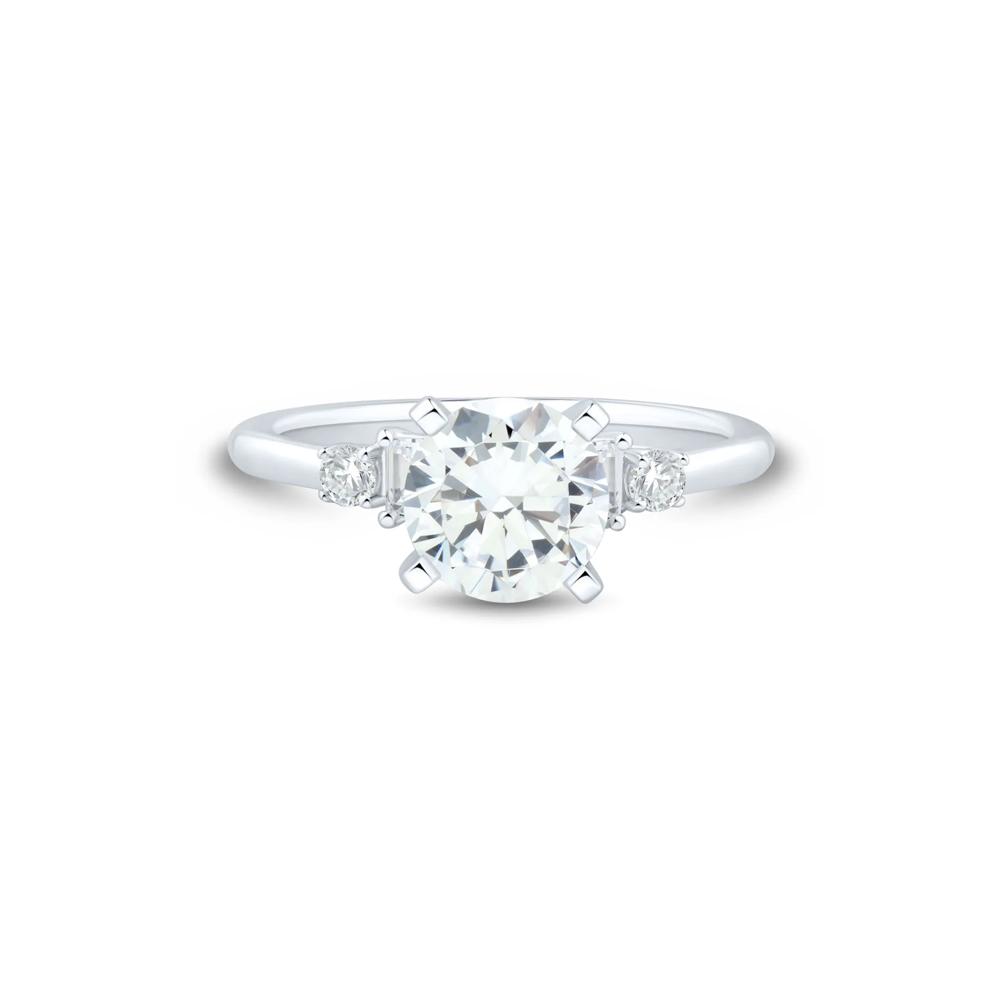 Lab Grown Diamond Semi-Mount Engagement Ring in Platinum (1/3 ct. tw.) – Image 1 of 6
