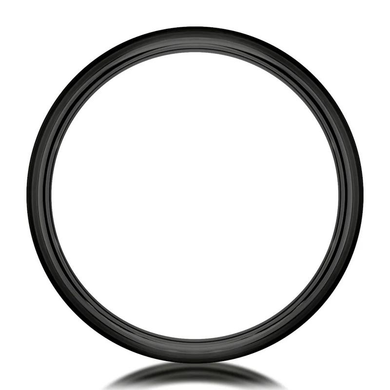 Men&#39;s Band in Black Titanium, 7MM – Image 2 of 3