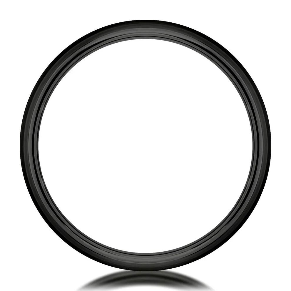 Men's Band in Black Titanium, 7MM – Image 2 of 3
