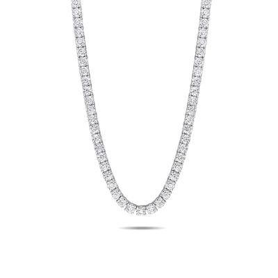 Moissanite Tennis Necklace in Sterling Silver