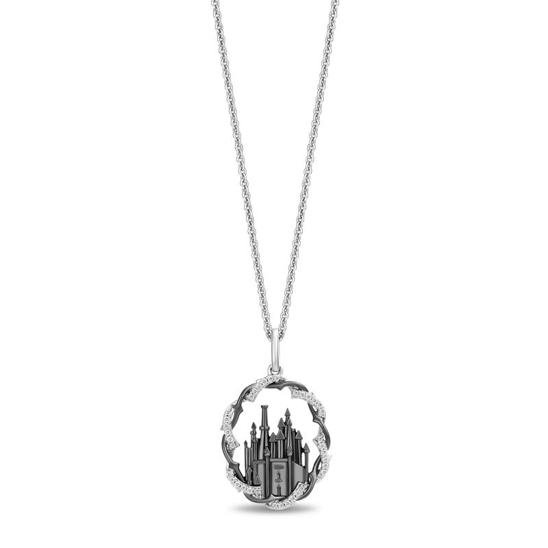 Maleficent Castle Diamond Thorn Pendant in Sterling Silver &#40;1/8 ct. tw.&#41; – Image 1 of 3