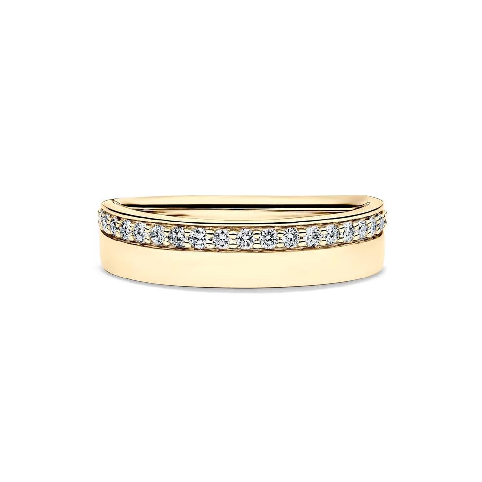 Lab Grown Diamond High-Polish Band in 10K Gold (1/4 ct. tw.) – Image 1 of 1