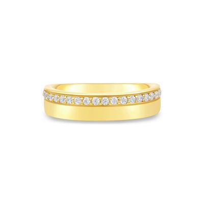 Lab Grown Diamond High-Polish Band in 10K Gold (1/4 ct. tw.)
