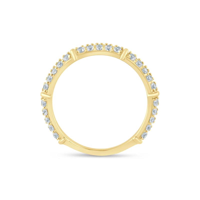 Lab Grown Diamond Anniversary Band in 14K Yellow Gold (3/4 ct. tw.) – Image 2 of 3