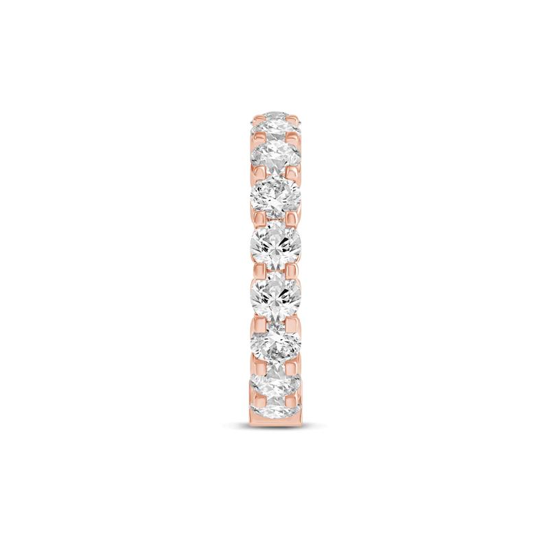 Round-Cut Sizeable Diamond Eternity Band in 14k Rose Gold &#40;4 ct. tw.&#41; – Image 3 of 3