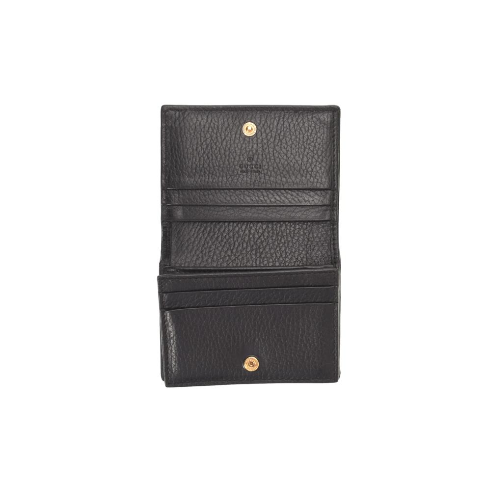 Pre-Owned Gucci Bi-color GG Marmont Card Case Wallet – Image 3 of 7