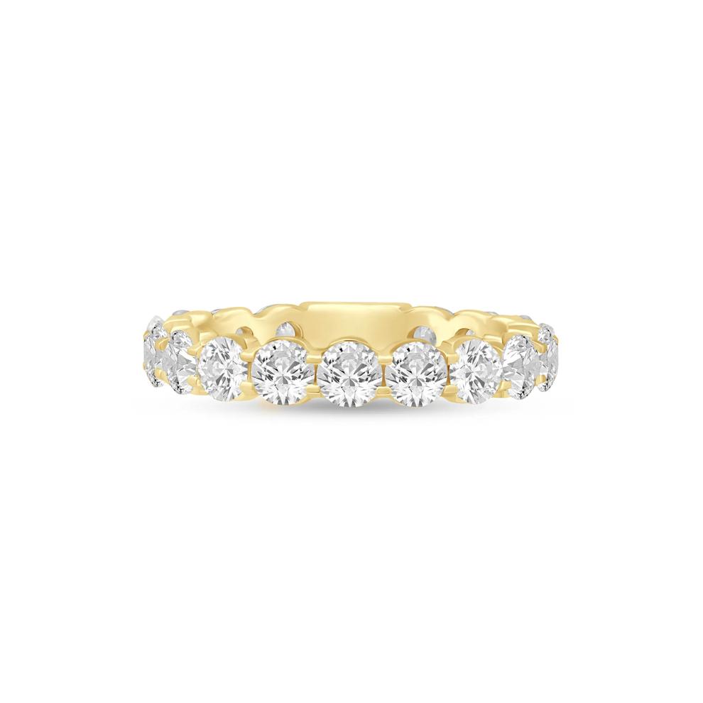 Round-Cut Sizeable Diamond Eternity Band in 14K Yellow Gold (3 ct. tw.) – Image 1 of 3
