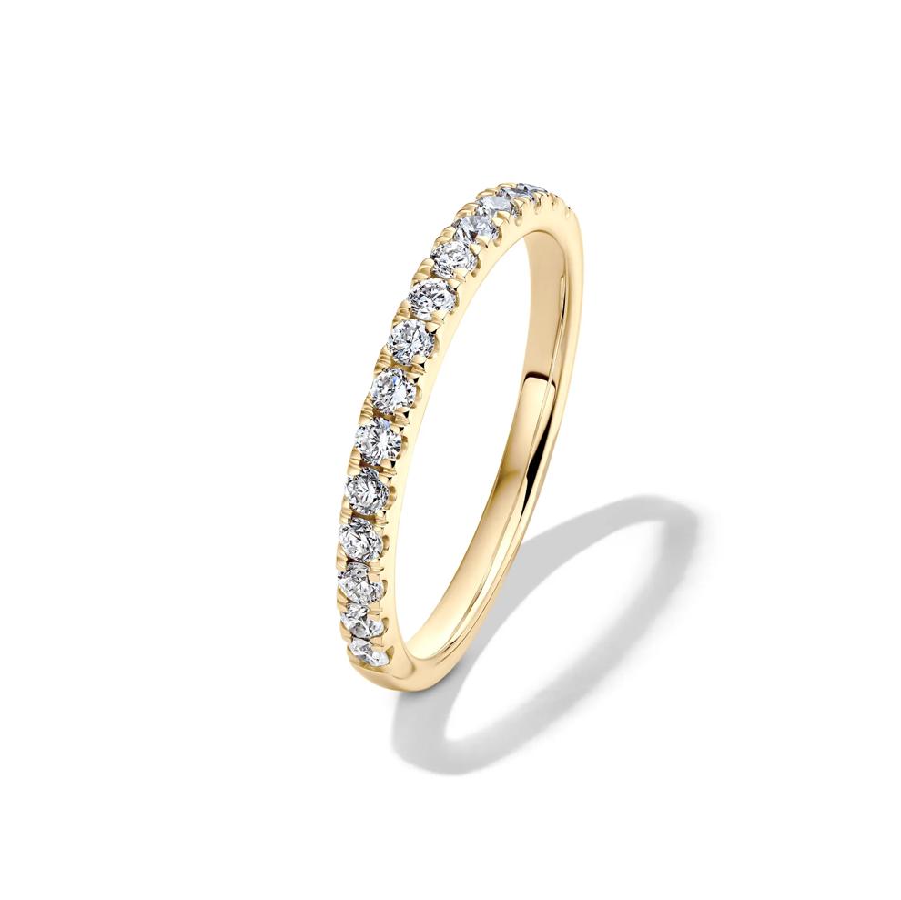 Lab Grown Diamond Radiant-Cut Bridal Set in 14K Yellow Gold (5 ct. tw.) – Image 4 of 6
