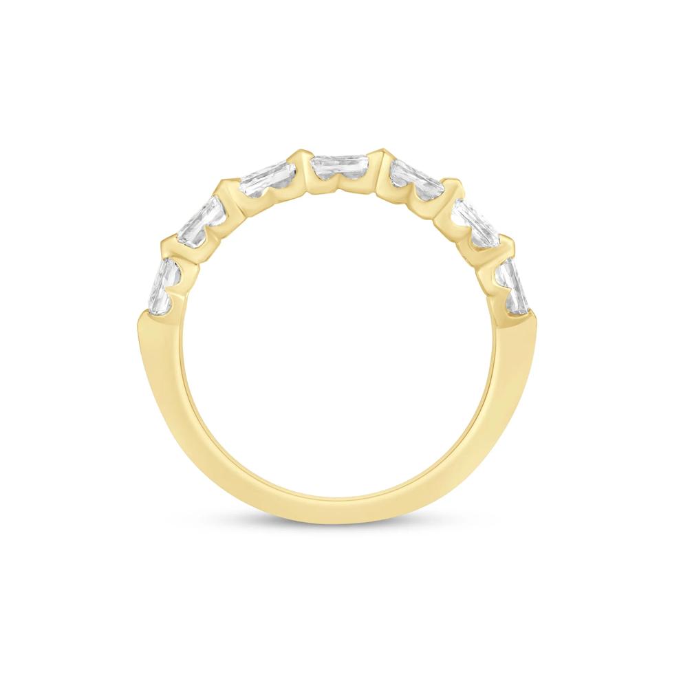 Lab Grown Diamond Emerald-Cut Shared Prong Anniversary Band in 14K Yellow Gold (1 ct. tw.) – Image 3 of 3