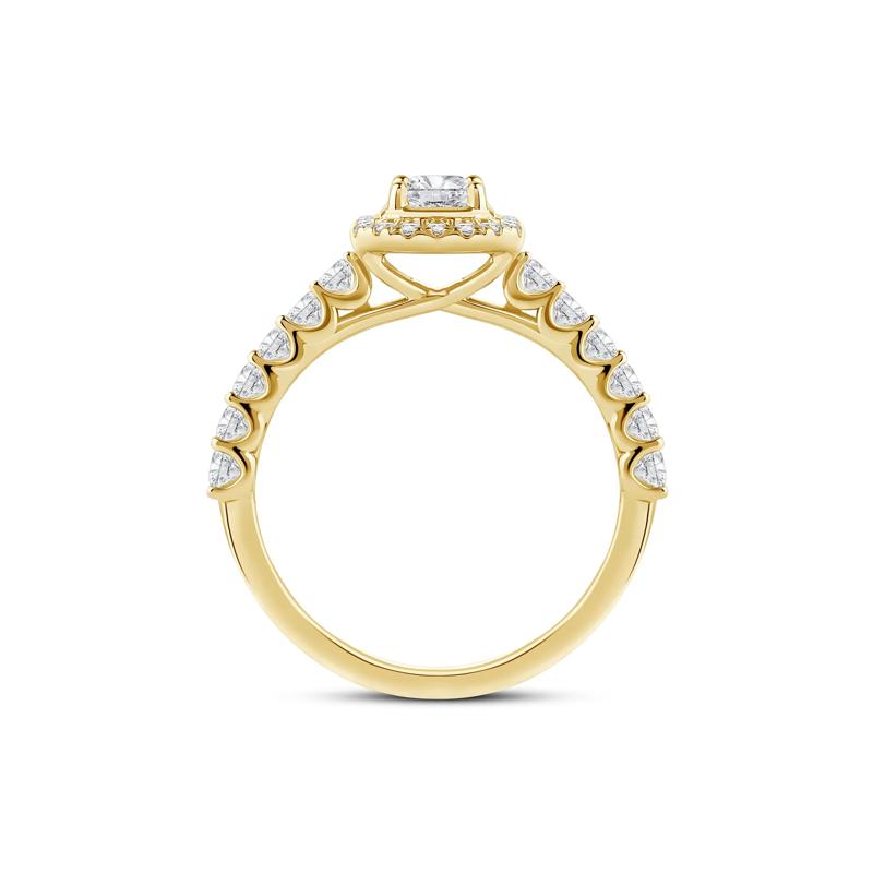 Radiant-Cut Diamond Engagement Ring in 14K Yellow Gold &#40;1 ct. tw.&#41; – Image 2 of 4