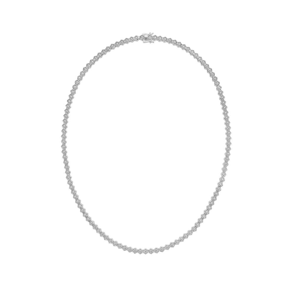Men's Diamond Octagon Eternity Necklace in Sterling Silver, 20" (2 ct. tw.) – Image 2 of 4