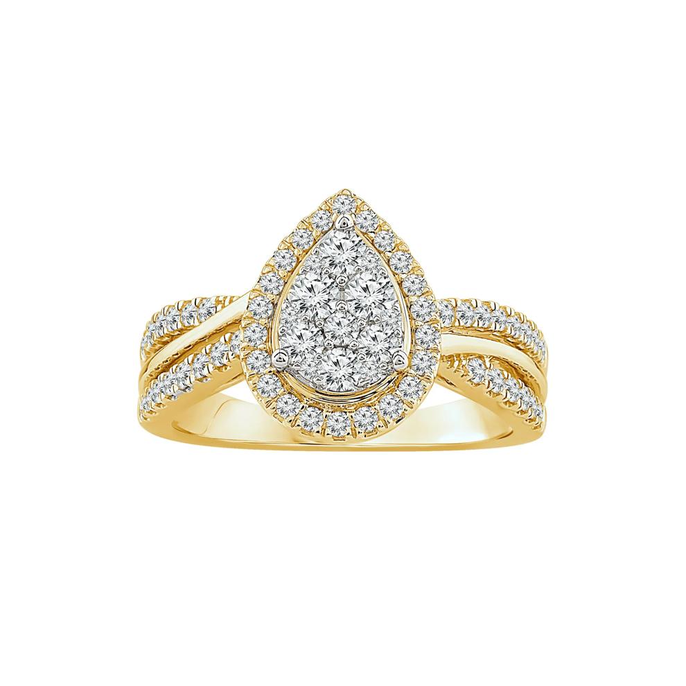 Diamond Composite Engagement Ring in 14K Yellow Gold (3/4 ct. tw.) – Image 1 of 3