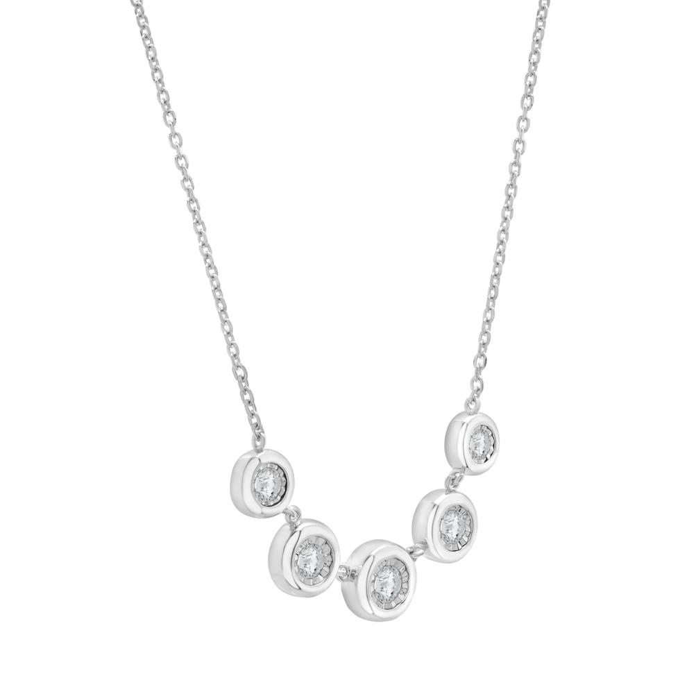 Diamond Necklace in Sterling Silver (1/2 ct. tw.) – Image 2 of 4