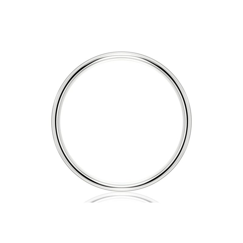 Men&#39;s Flat Satin Finish Band in 14K White Gold, 5.5MM – Image 2 of 3