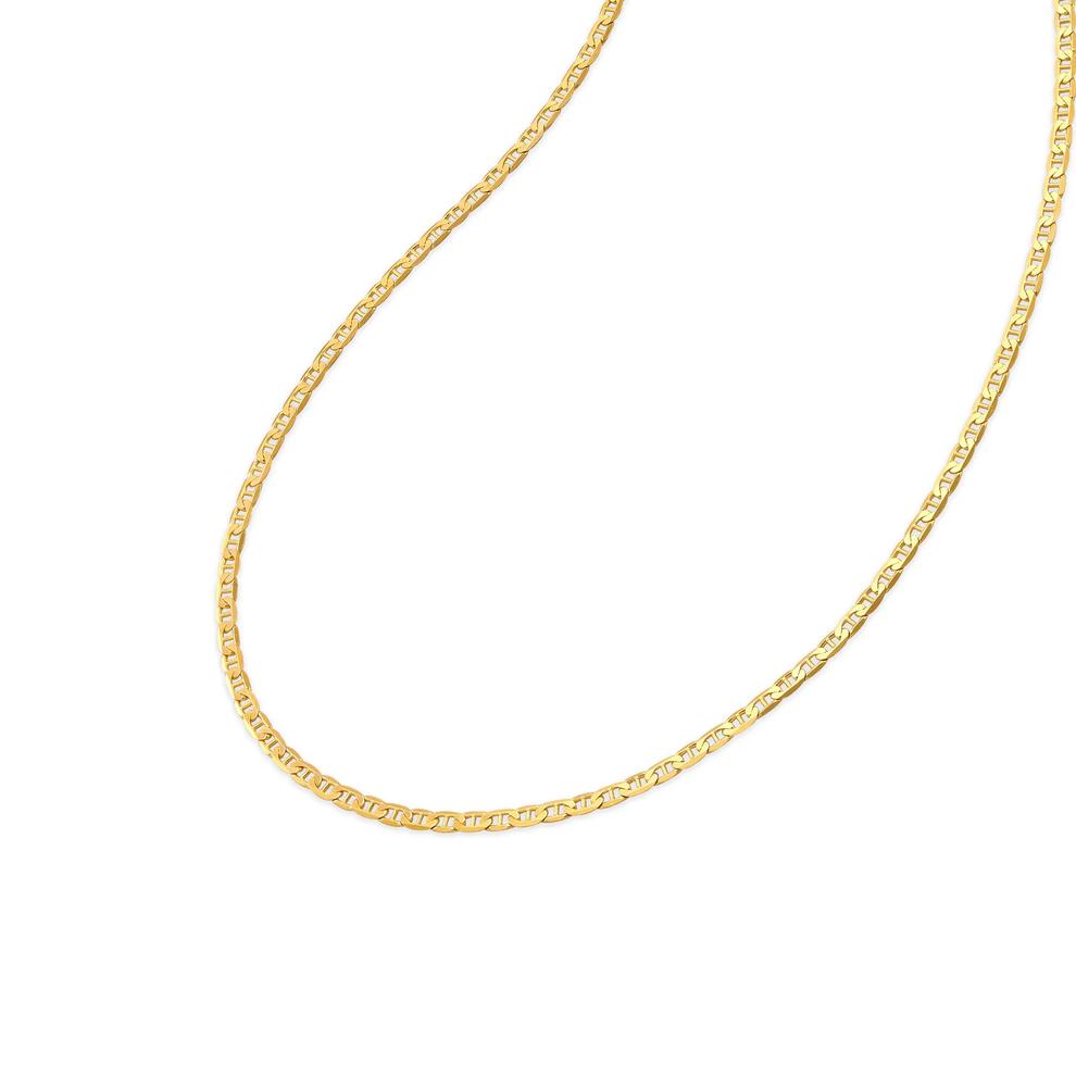 Solid Velvet Mariner Chain in 14K Yellow Gold, 2.3mm, 18" – Image 4 of 4