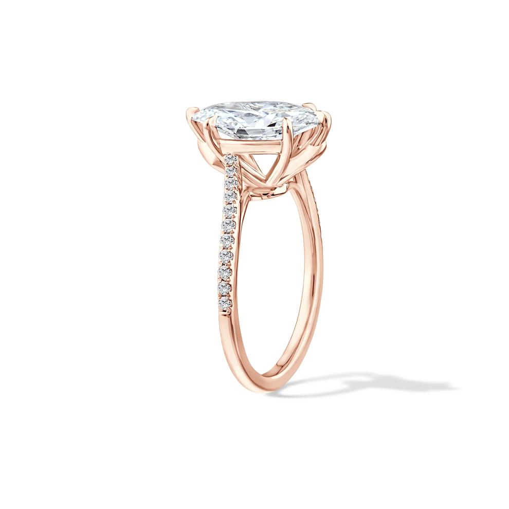 Lab Grown Diamond Marquise Bypass Engagement Ring in 18K Rose Gold (2 1/4 ct. tw.) – Image 3 of 4