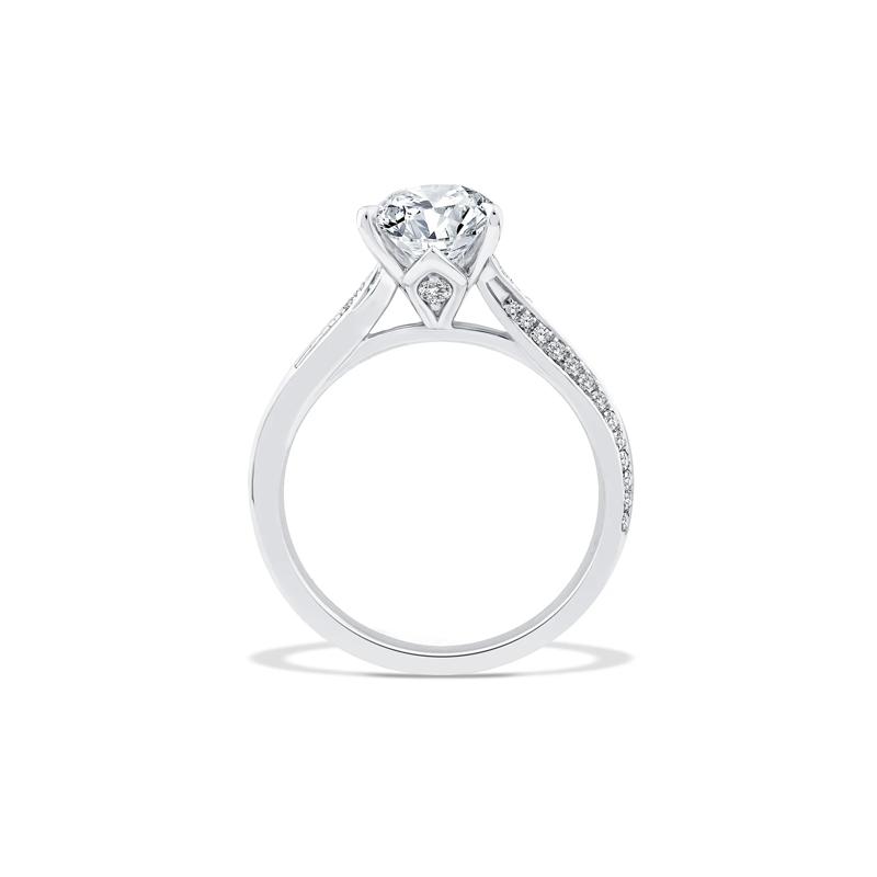 Lab Grown Pear-Shaped Diamond Engagement Ring in Platinum (2 3/4 ct. tw.) – Image 2 of 4