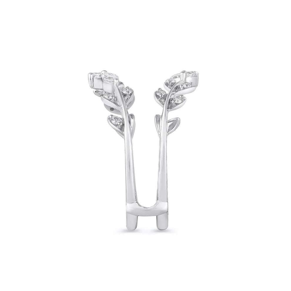 Lab Grown Diamond Round and Marquise Insert in 14K White Gold (3/8 ct. tw.) – Image 3 of 3