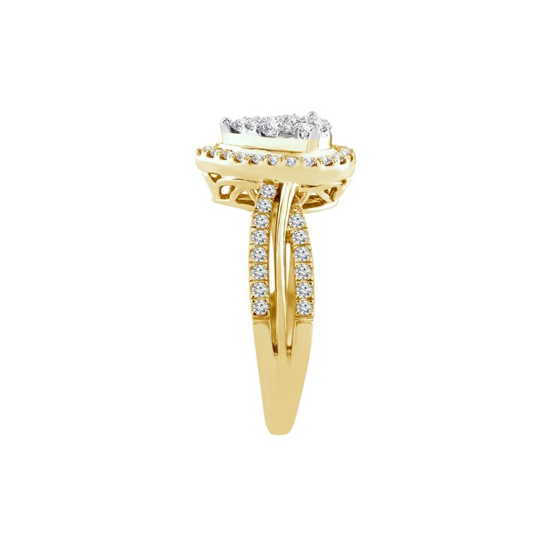 Diamond Composite Engagement Ring in 14K Yellow Gold &#40;3/4 ct. tw.&#41; – Image 3 of 3