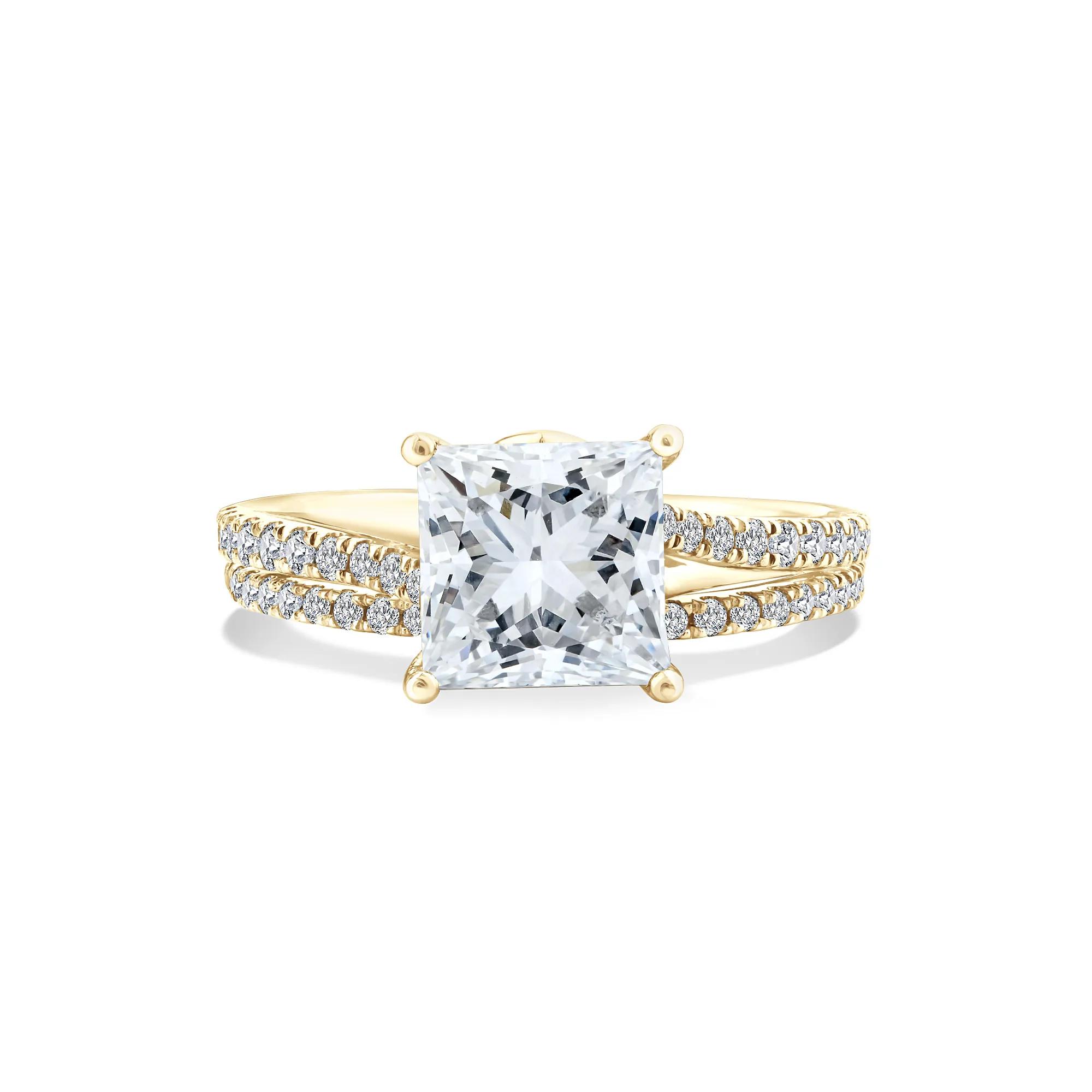 Masterpiece 8X Lab Grown Diamond Princess-Cut Engagement Set