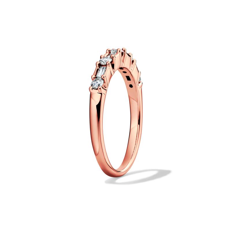 3/8 ct. tw. Diamond Anniversary Band in 14K Rose Gold  – Image 3 of 4