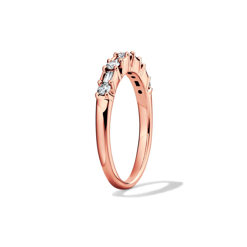 3/8 ct. tw. Diamond Anniversary Band in 14K Rose Gold  – Image 3 of 4