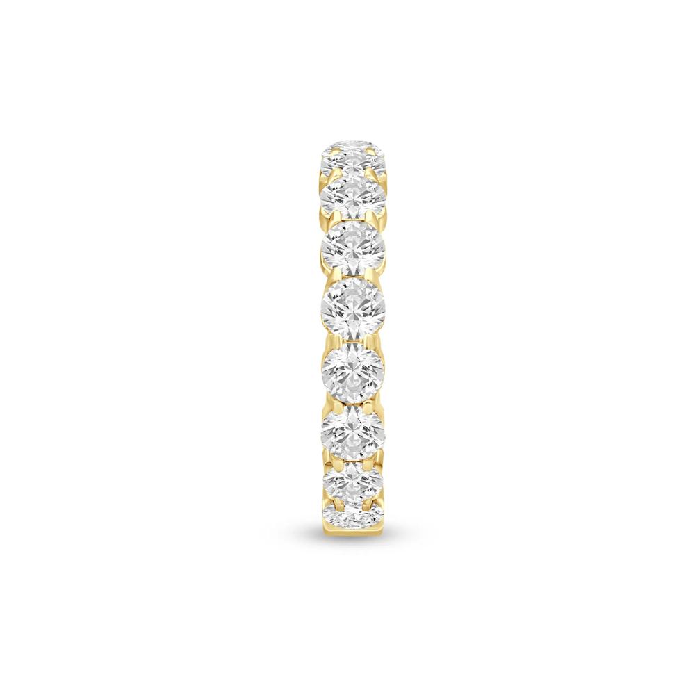 Round-Cut Sizeable Diamond Eternity Band in 14K Yellow Gold (3 ct. tw.) – Image 3 of 3