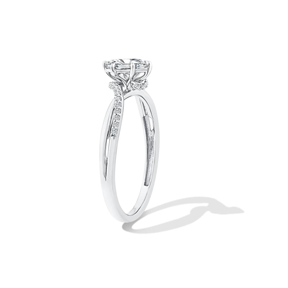 Lab Grown Diamond Marquise Center Promise Ring in 10K White Gold (3/8 ct. tw.) – Image 3 of 4
