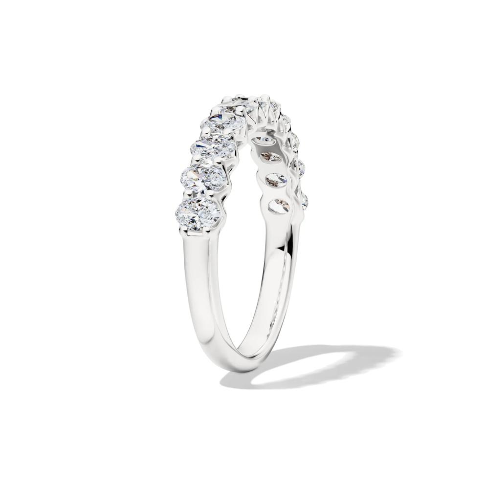 Lab Grown Diamond Oval Anniversary Band in 14K White Gold (1 ct. tw.) – Image 3 of 4