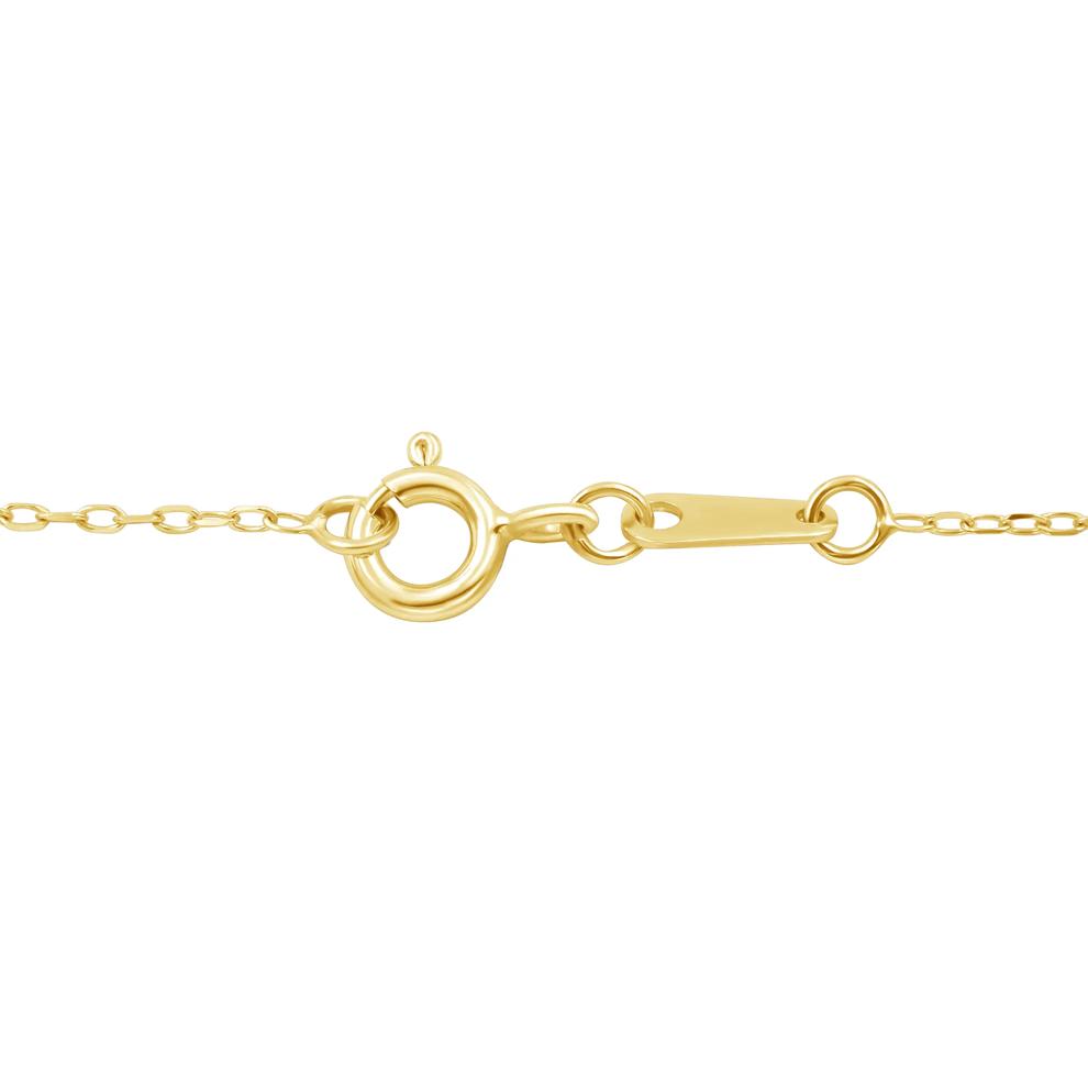 Round Lab Grown Diamond Solitaire Pendant in 10K Yellow Gold (3/8 ct. tw.) – Image 3 of 3