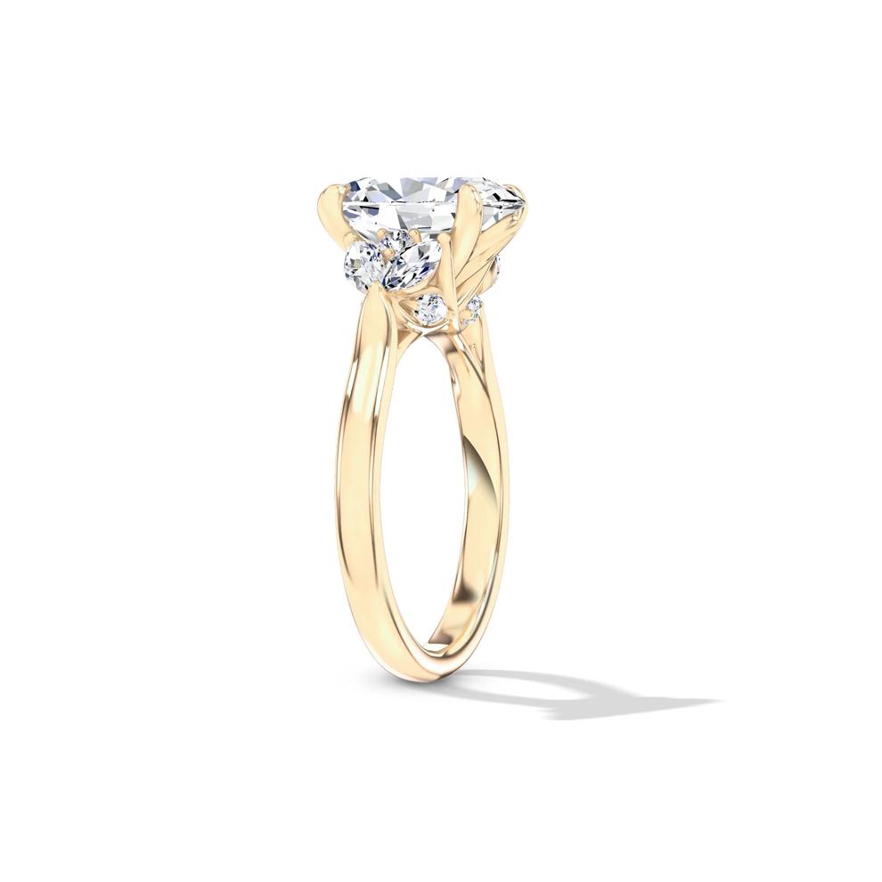 Lab Grown Diamond Oval Engagement Ring in 14K Yellow Gold (3 3/8 ct. tw.) – Image 3 of 4
