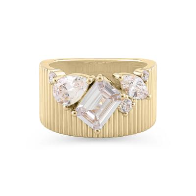 Lab Grown Diamond Mixed Shape Band in 14K Yellow Gold (2 1/2 ct. tw.)
