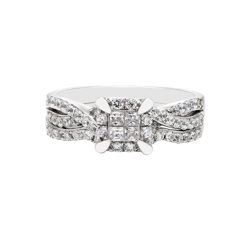 5/8 ct. tw. Multi-Diamond Engagement Ring Set – Image 1 of 1