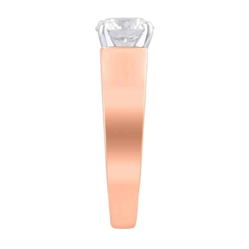 Wide Cathedral Semi-Mount Engagement Ring in 14K Gold, 6MM (Setting Only) – Image 5 of 6