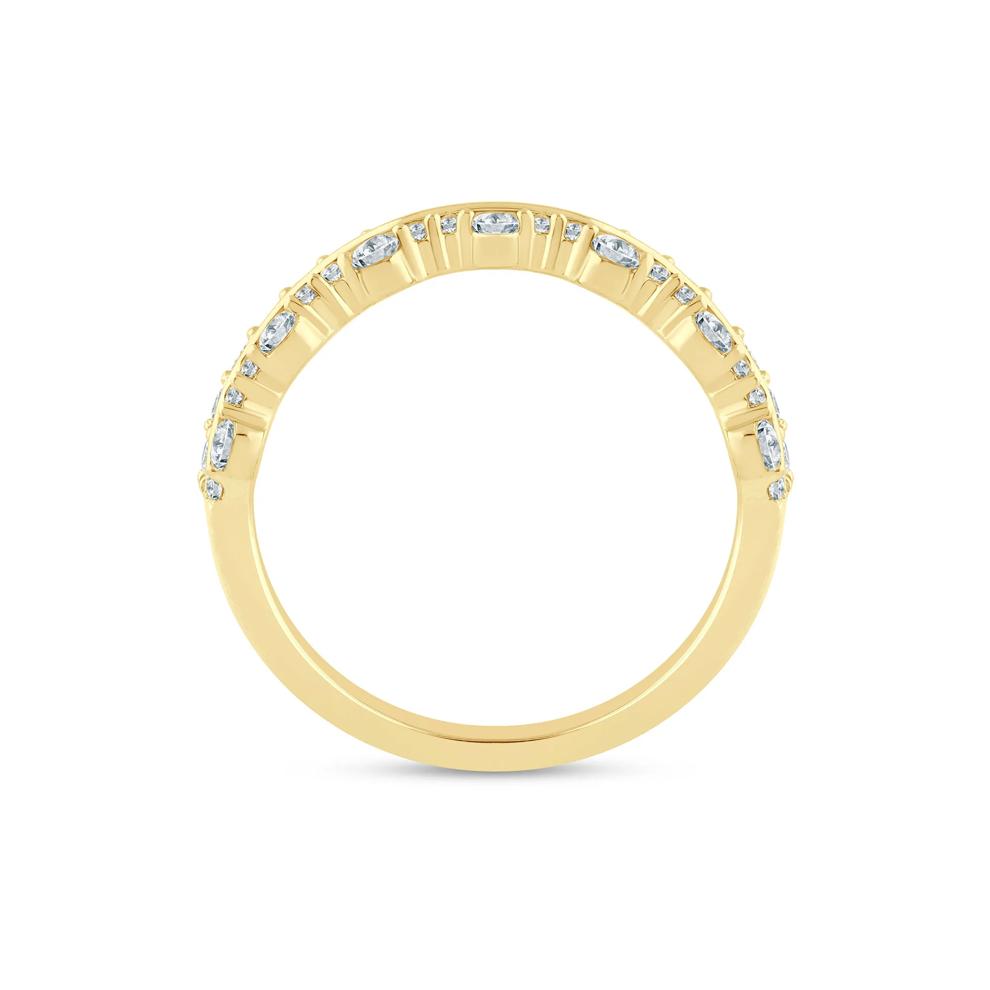 Lab Grown Diamond Multi-Row Anniversary Band in 14K Yellow Gold (5/8 ct. tw.) – Image 2 of 3
