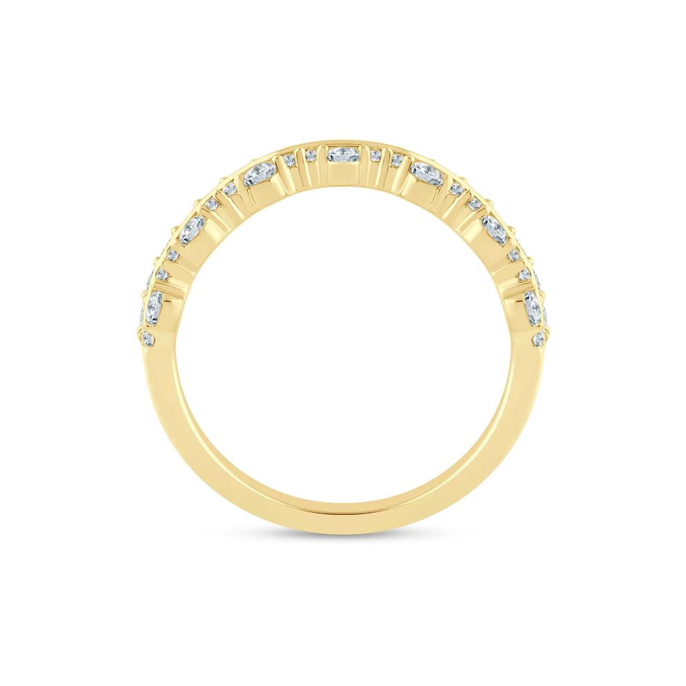Lab Grown Diamond Multi-Row Anniversary Band in 14K Yellow Gold (5/8 ct. tw.) – Image 2 of 3