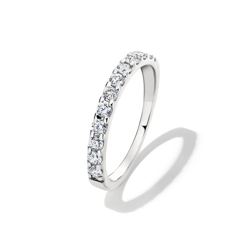 1/2 ct. tw. Lab Grown Diamond Band in 14K White Gold – Image 4 of 4