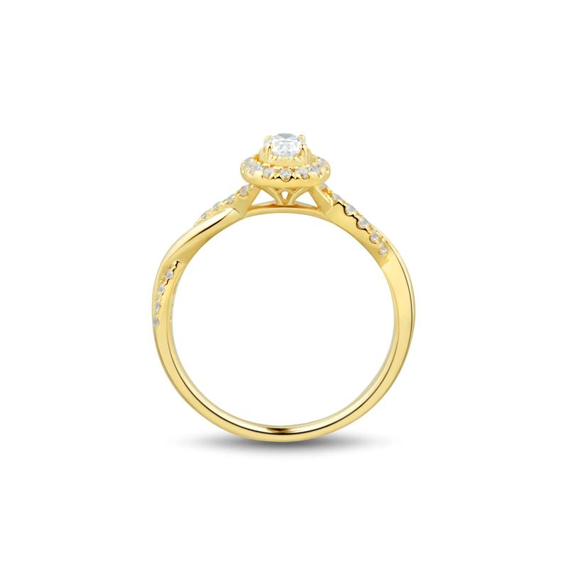 Lab Grown Diamond Promise Ring in 10K Yellow Gold &#40;1/2 ct. tw.&#41; – Image 2 of 3
