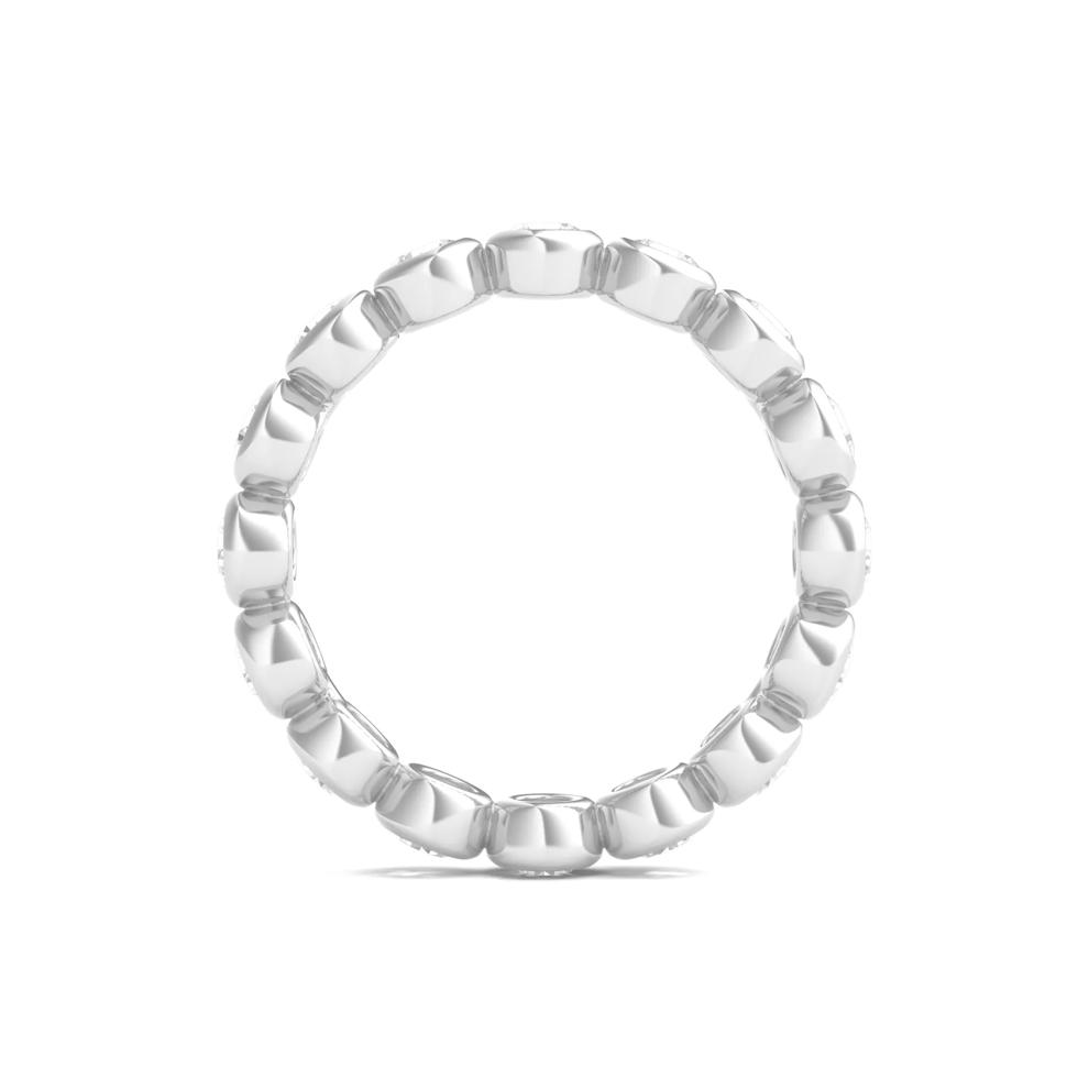 Round Lab Grown Diamond Bezel-Set Eternity Band in 14K White Gold (2 ct. tw.) – Image 2 of 3