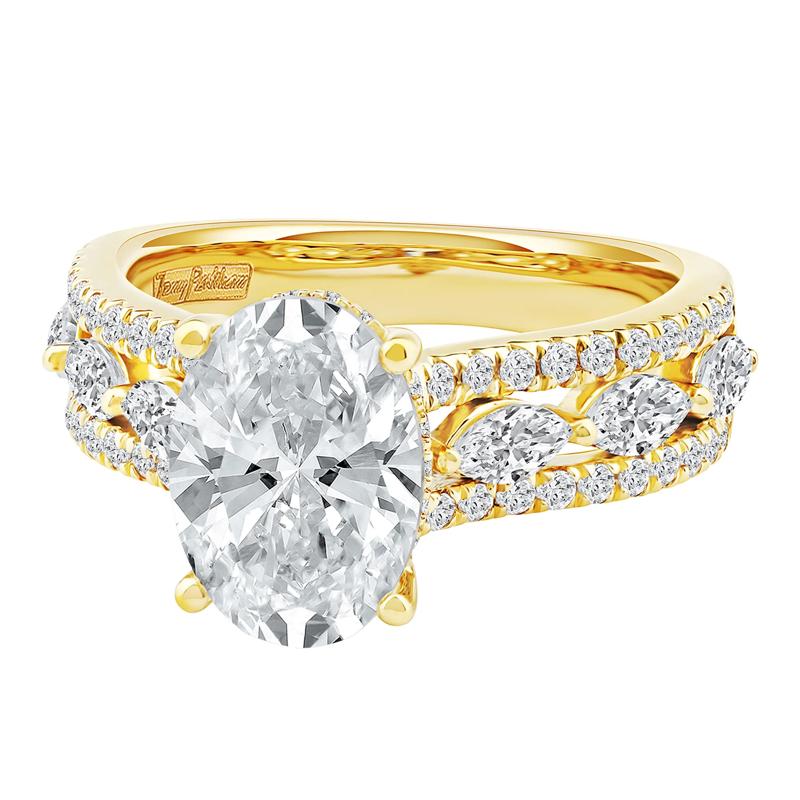 Layla Lab Grown Diamond Engagement Ring in 18K Yellow Gold (4 ct. tw.) – Image 5 of 5