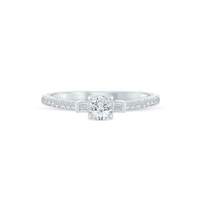Lab Grown Diamond Promise Ring in Sterling Silver (3/8 ct. tw.)