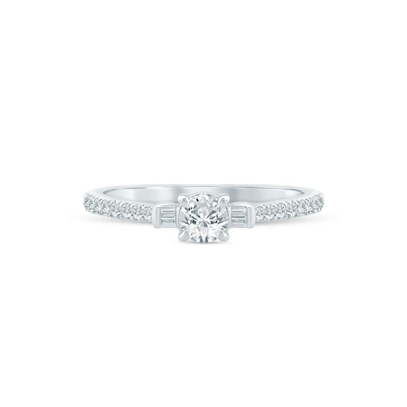 Lab Grown Diamond Promise Ring in Sterling Silver &#40;3/8 ct. tw.&#41; – Image 1 of 3