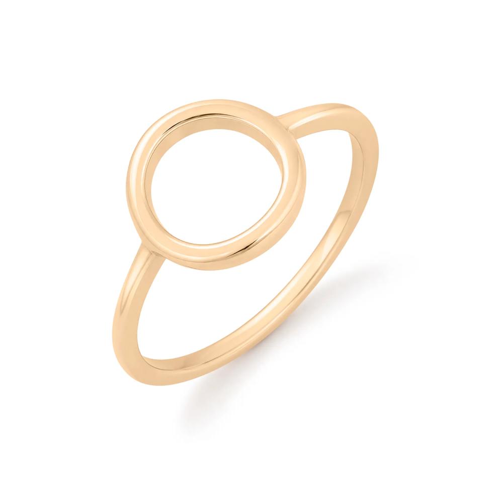 Circle-Shaped Ring in 14K Gold Vermeil – Image 4 of 4