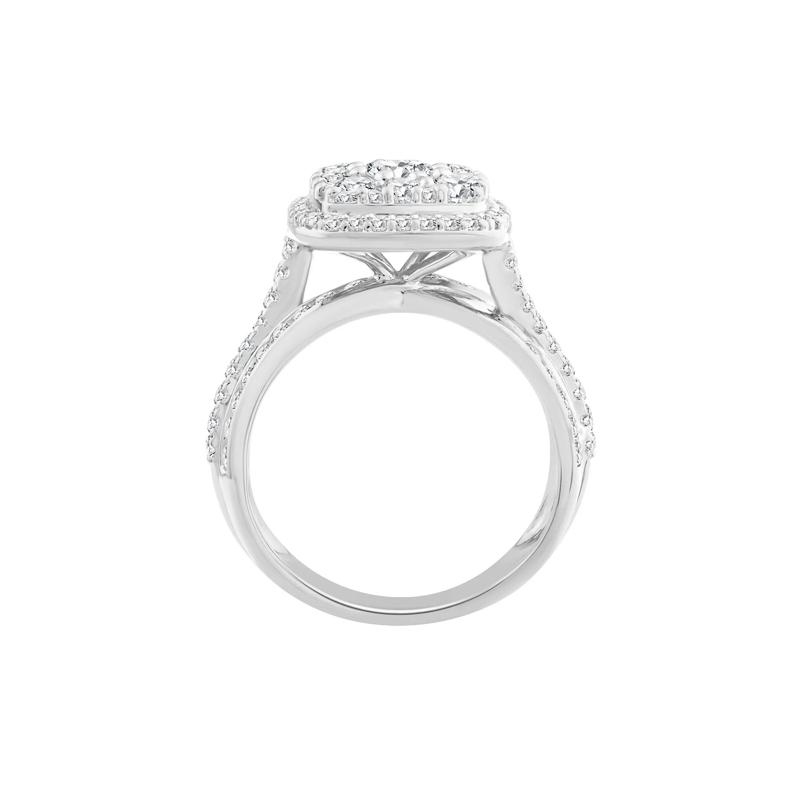 Diamond Composite Engagement Ring in 10K White Gold &#40;2 ct. tw.&#41; – Image 2 of 3