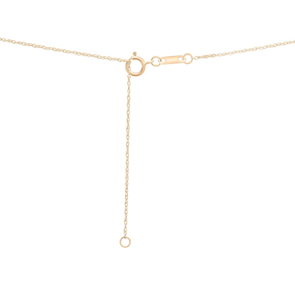 Citrine Three-Stone Triangle Birthstone Pendant in 10K Yellow Gold – Image 3 of 4