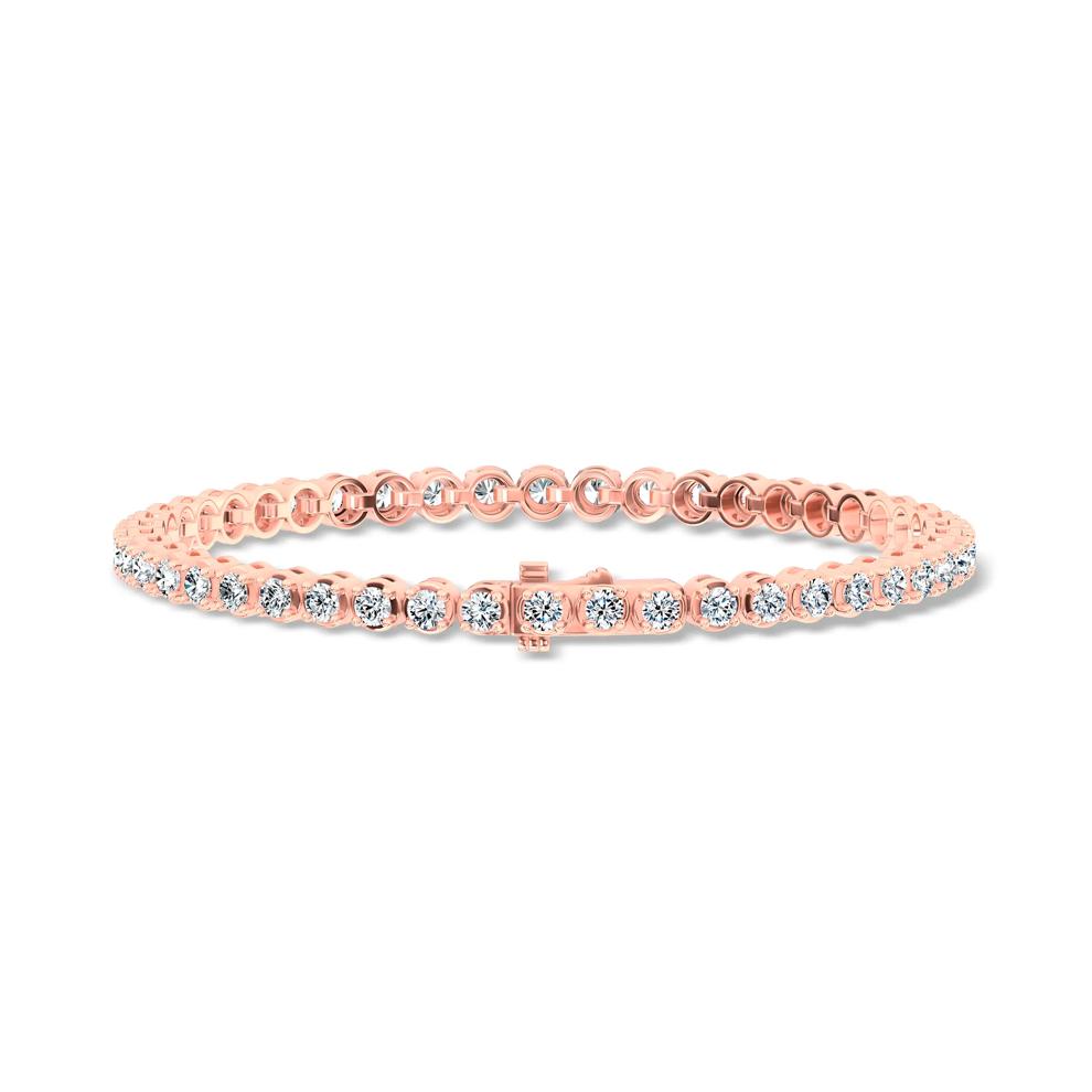 Diamond Tennis Bracelet in 10K Rose Gold, 7" (5 ct. tw.) – Image 2 of 2