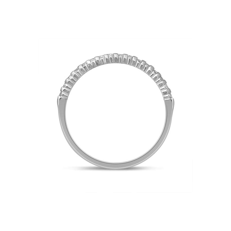 Diamond Prong-Set Anniversary Band in 10K White Gold &#40;1/7 ct. tw.&#41; – Image 2 of 3