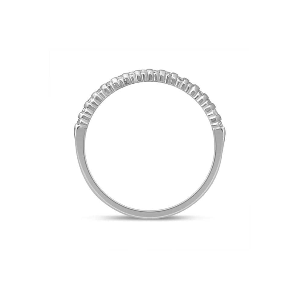 Diamond Prong-Set Anniversary Band in 10K White Gold (1/7 ct. tw.) – Image 2 of 3