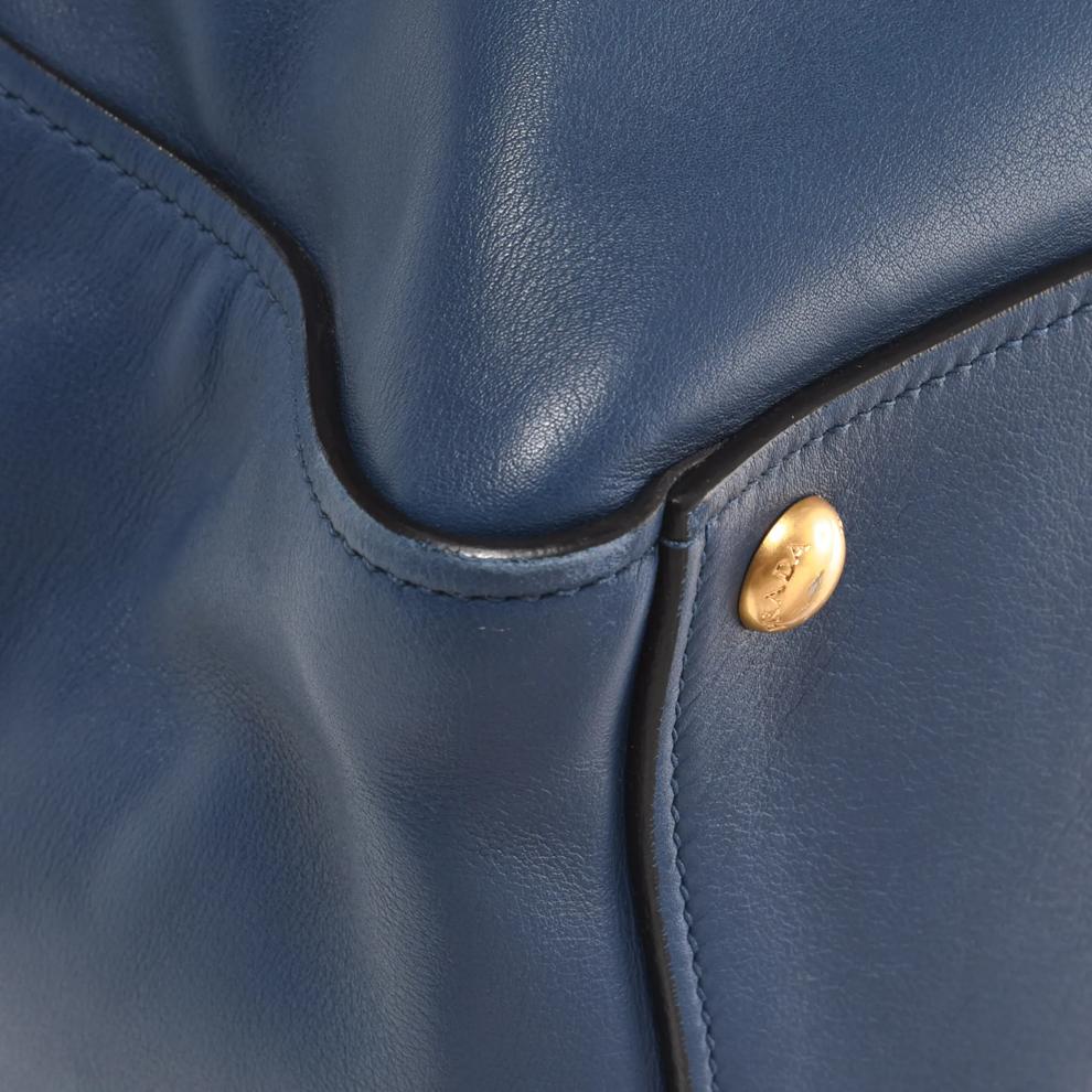Pre-Owned Prada Leather Top Handle Tote – Image 5 of 9